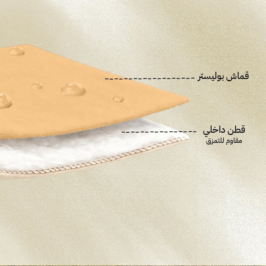 نسيج خارجي من البوليستر والقطن الداخلي المقاوم للتمزق يظهر تفاصيل