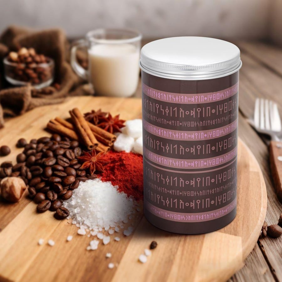 Alsanidi Coffee Aluminum Storage Canister 600ml with Airtight Lid