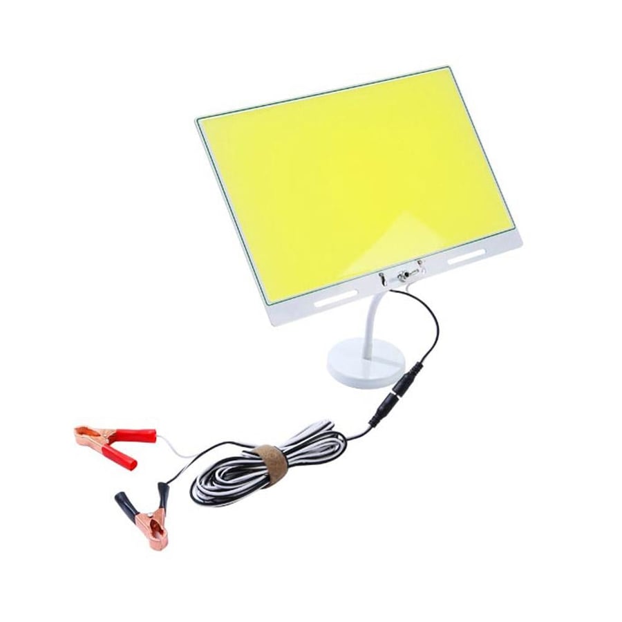 لمبة LED بقاعدة مغناطيسية وكابلات توصيل مع مشابك لبطارية السيارة