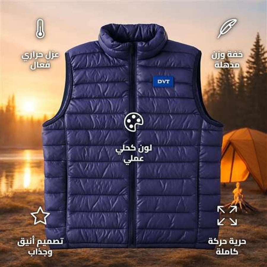 DPCL-0029DB-L Down Vest Navy Nylon L - Lightweight Warmth for Outdoor Trips