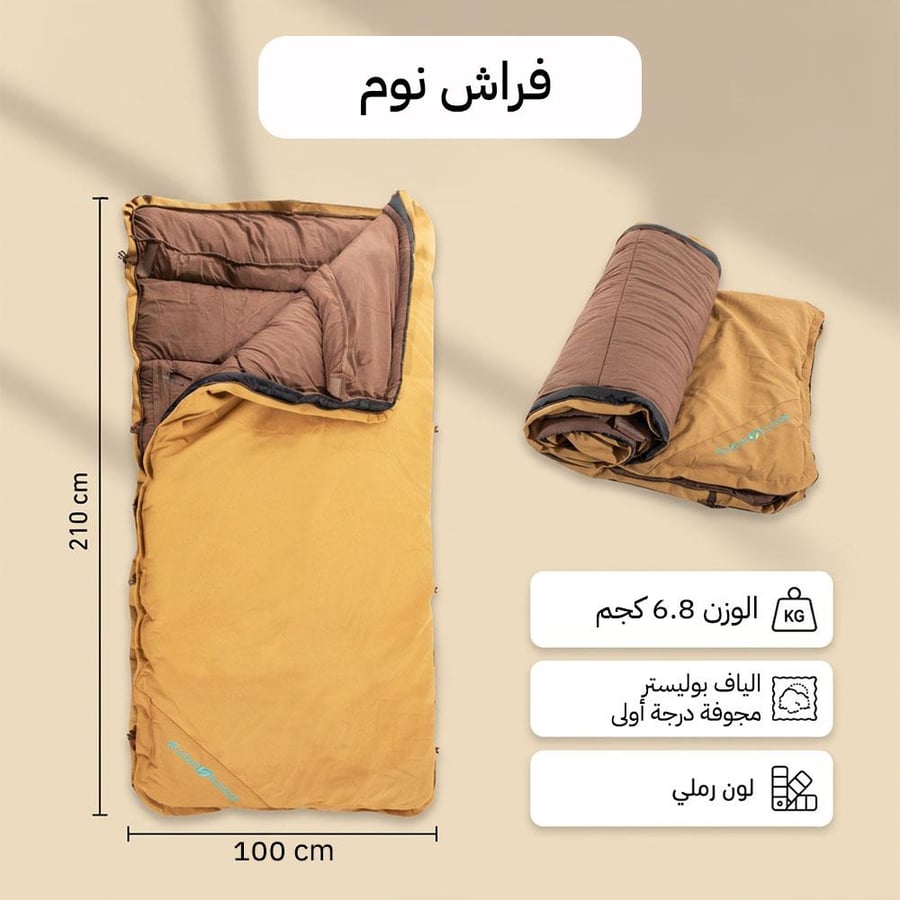 فراش نوم نفود الثويرات مقاوم للماء 210 × 100 سم بمساحة أوسع لنوم مريح