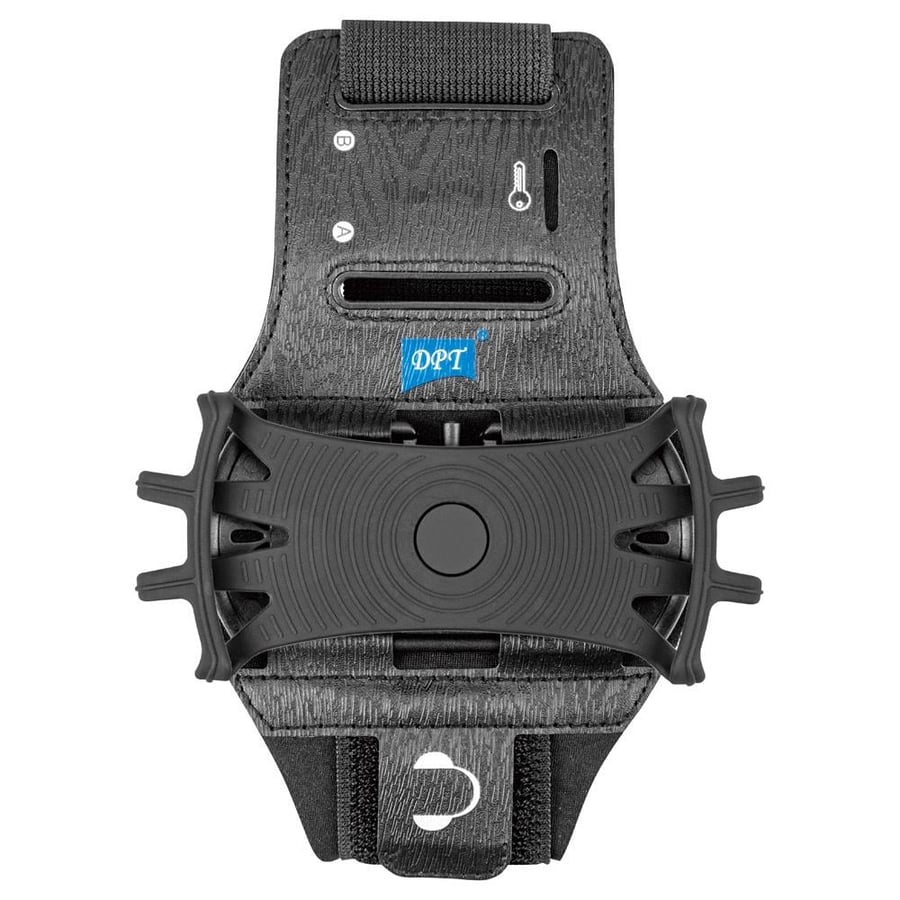 سوار هاتف من DPT بتصميم يتيح دوران 360 درجة يظهر حاملا للهاتف مع شريط
