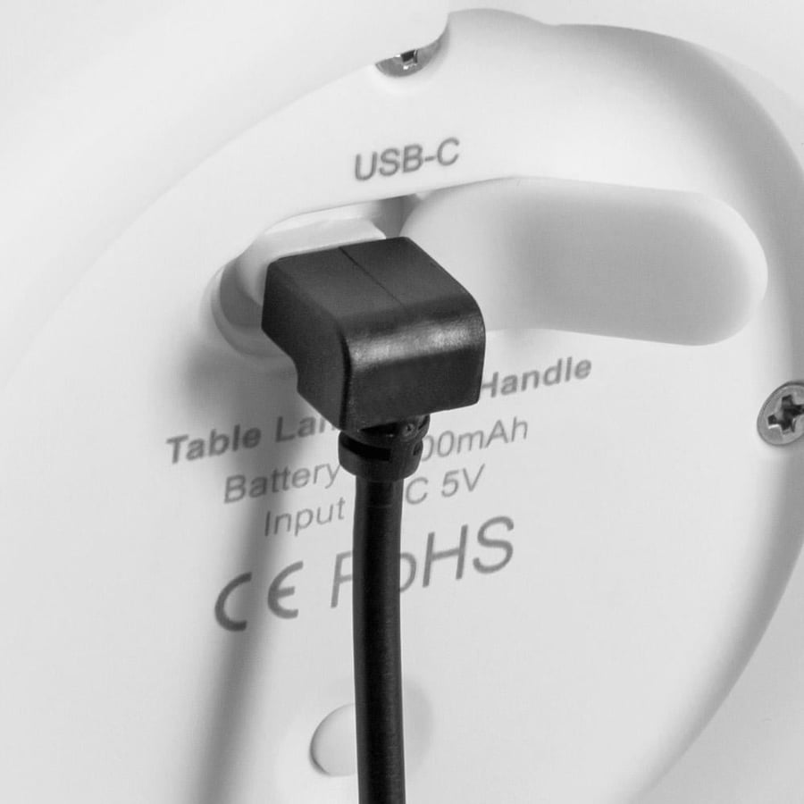 منفذ شحن USB C لكشاف مخيمات LED مع بطارية قابلة للشحن 1500 ملي أمبير