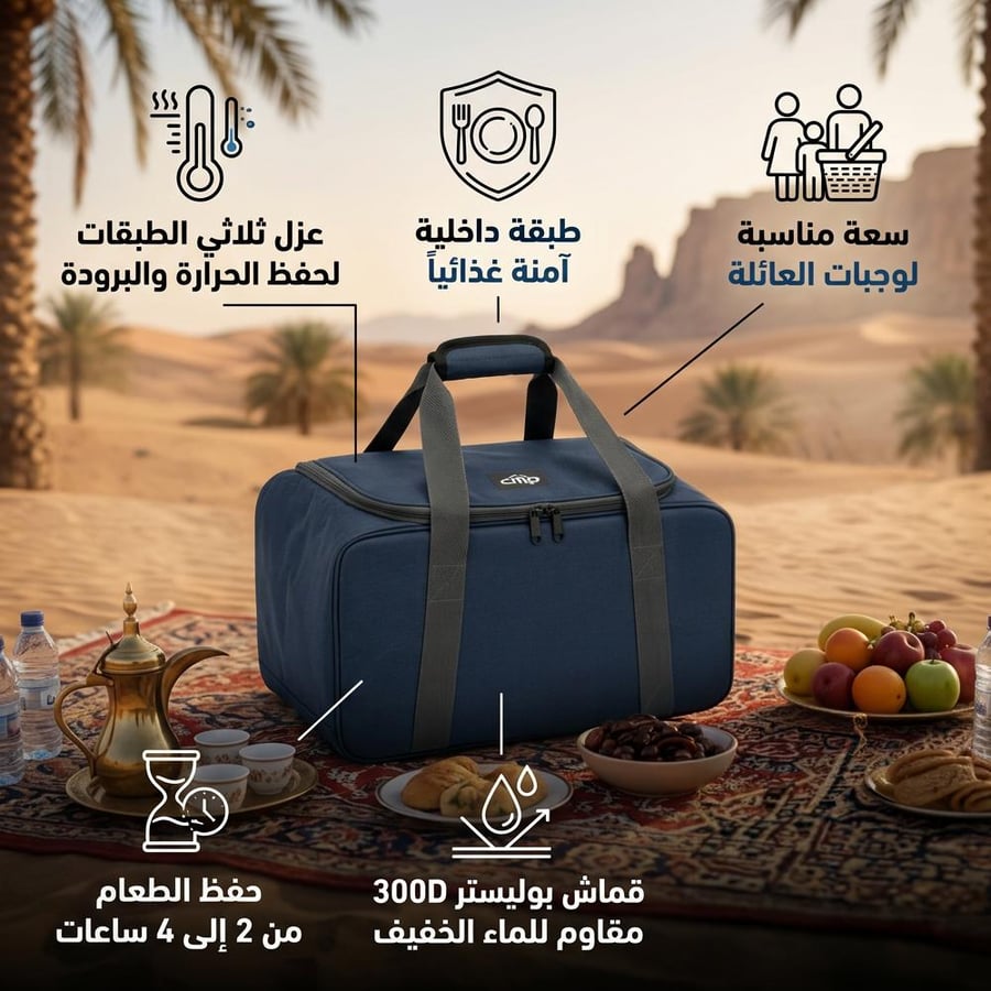 CMB-0010 Food and Drink Storage Bag with Triple Layer Insulation