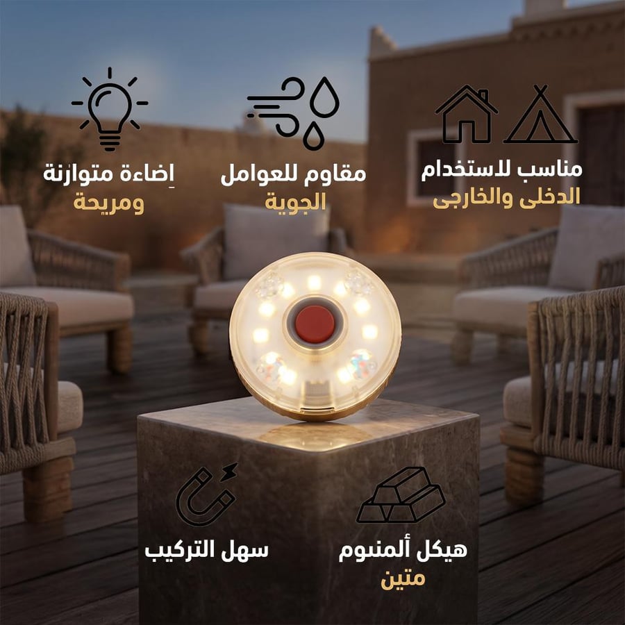 عقد لمبات من الألمنيوم مناسبة للإضاءة الداخلية والخارجية مقاومة