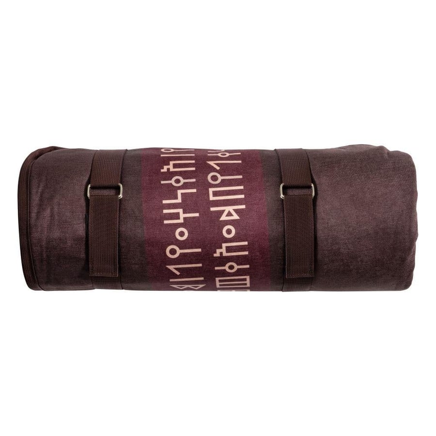 Coffee Foam and Chenille Ground Mat for Desert Camping and Gatherings