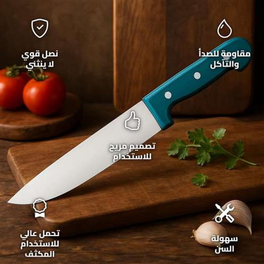 SNC-0262 Meat Cutting Knife 8 Inch Stainless Steel for Heavy Duty