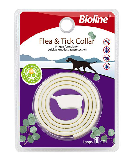 Bioline collar for fleas and ticks lemon 60 cm