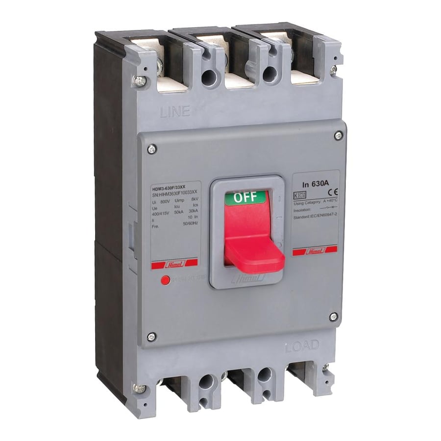 HDM3400S40033XXT, HDM3-400S 3P 400A 35kA -Molded Case Circuit Breaker - (Thermal - Magnetic)