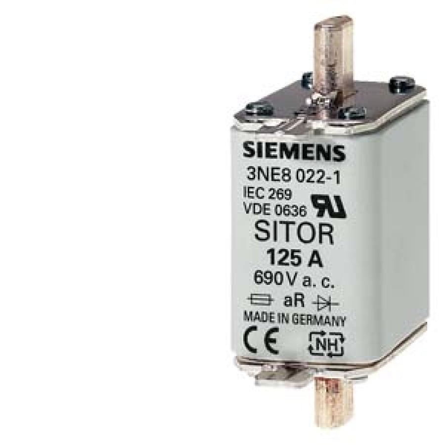 3NE8020-1,690VAC/80A, SITOR FUSE LINK WITH BLADE CONTACTS - SIEMENS