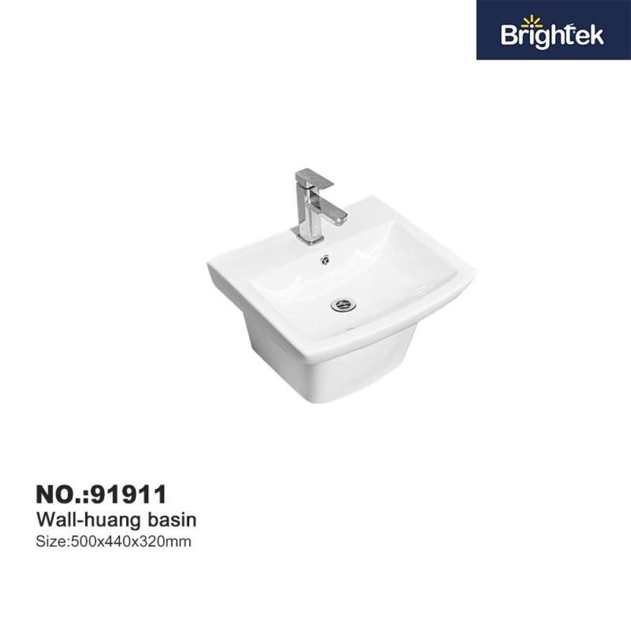 Wall-mounted ceramic hose connection sink H S style 919911