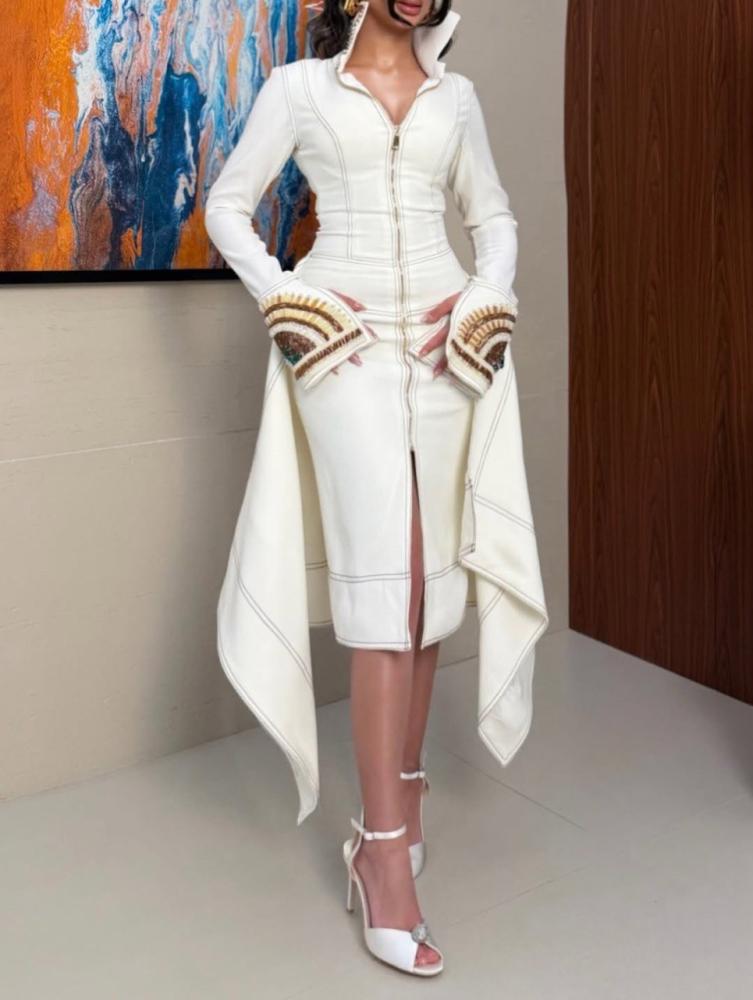 Luxurious white dress