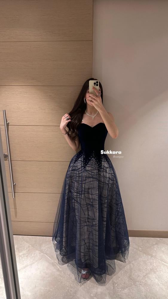 Luxurious velvet dress