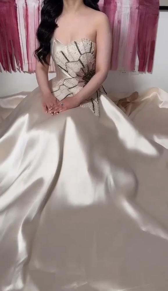 فستان ميكادو تطريز يدوي
