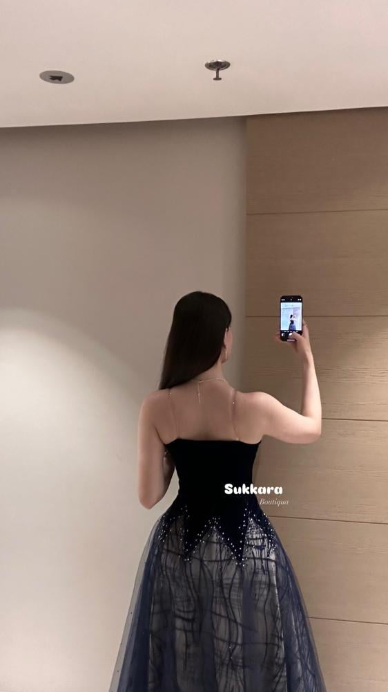 Luxurious velvet dress