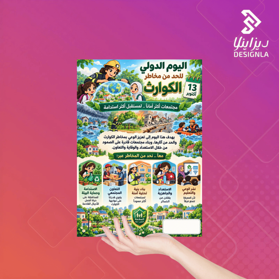 بروشور اليوم العالمي للحد من مخاطر الكوارث