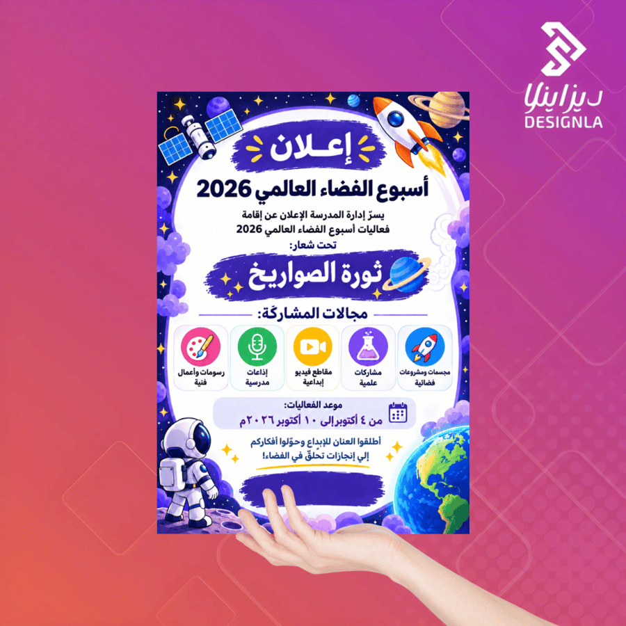 اعلان اسبوع الفضاء ثورة الصواريخ