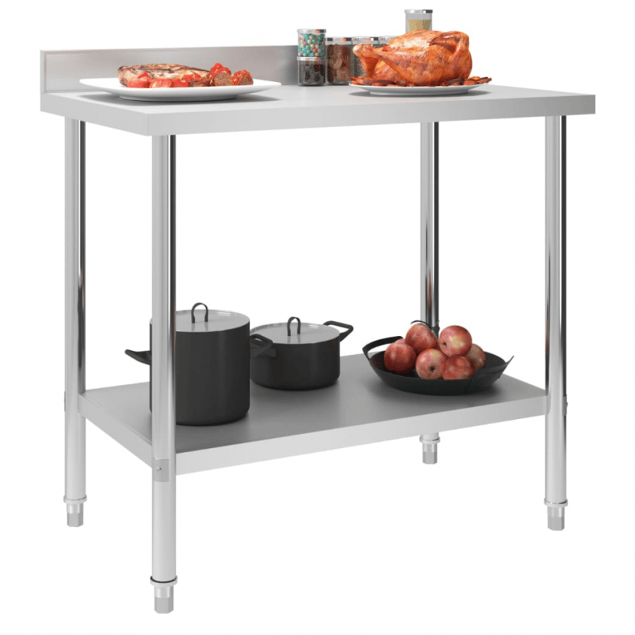 Stainless Steel Work Table - 120 × 60 × 85 cm
