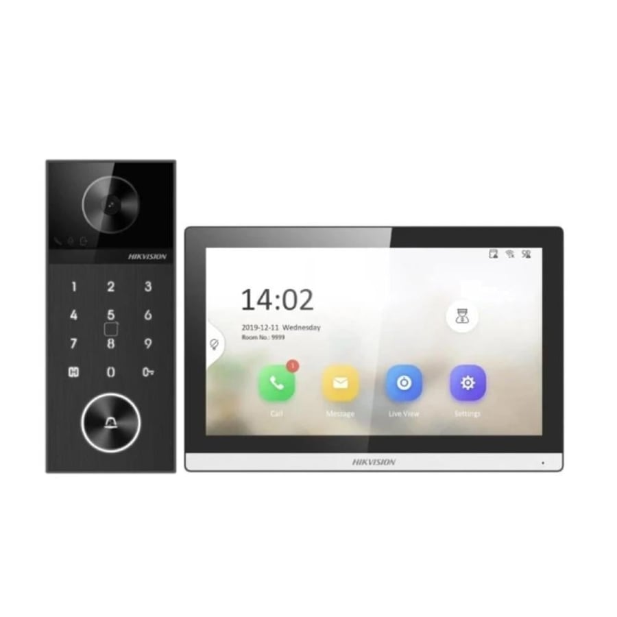 Hikvision DS-KIS612-P Video Intercom with Indoor Monitor and 4MP Outdoor Camera