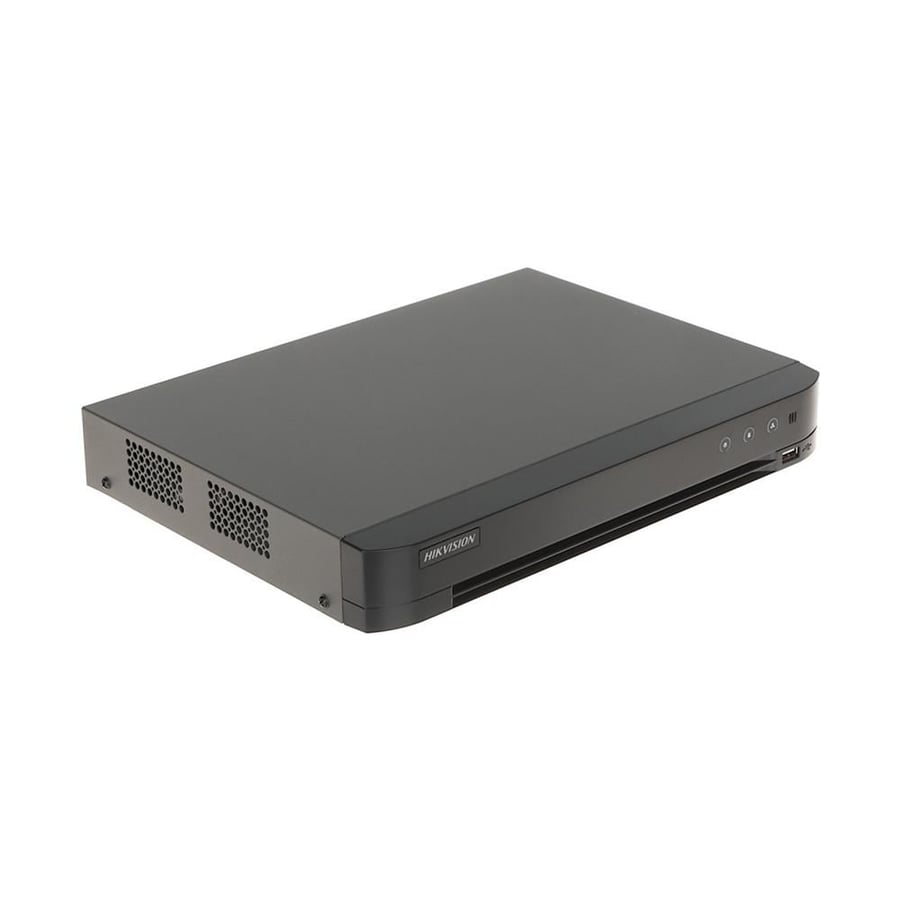 جهاز تسجيل DVR هيكفيجن 4 قنوات بدقة 8 ميجابكسل ذكي – Hikvision iDS-7204HTHI-M1/XT