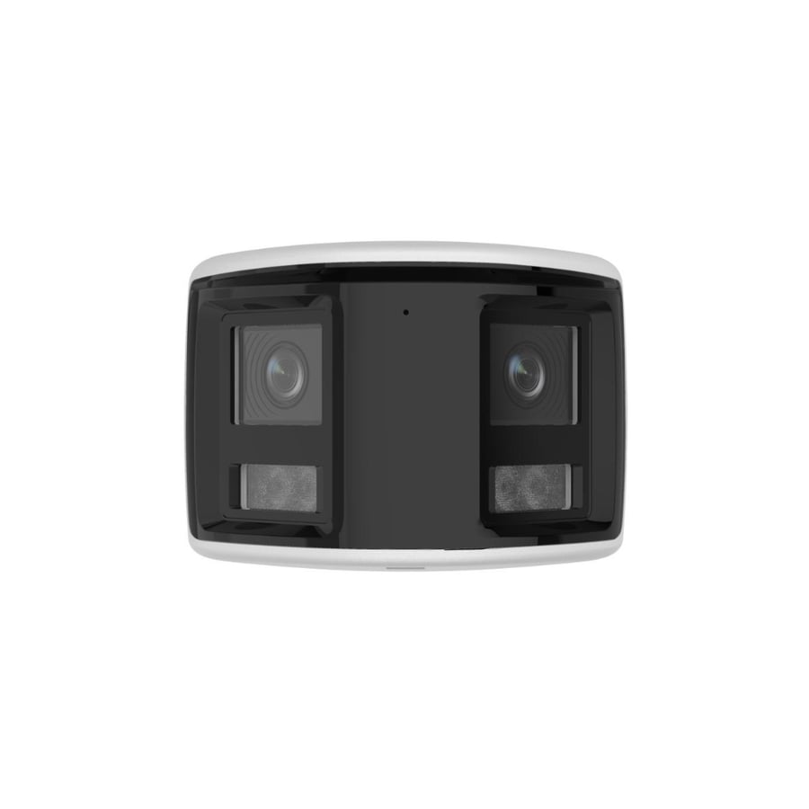 كاميرا مراقبة Hikvision ColorVu 8MP خارجية عدسة مزدوجة 180° F1.0 رؤية ليلية ملونة وإنذار ذكي