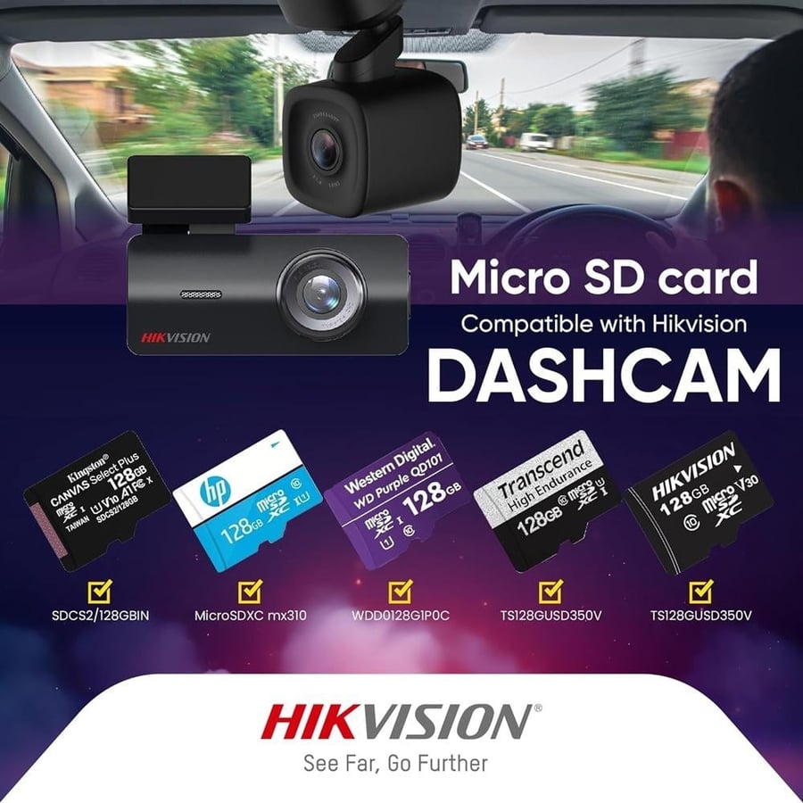 كاميرا سيارة هيكفيجن AE-DC2018-K2 – داش كام Full HD واي فاي