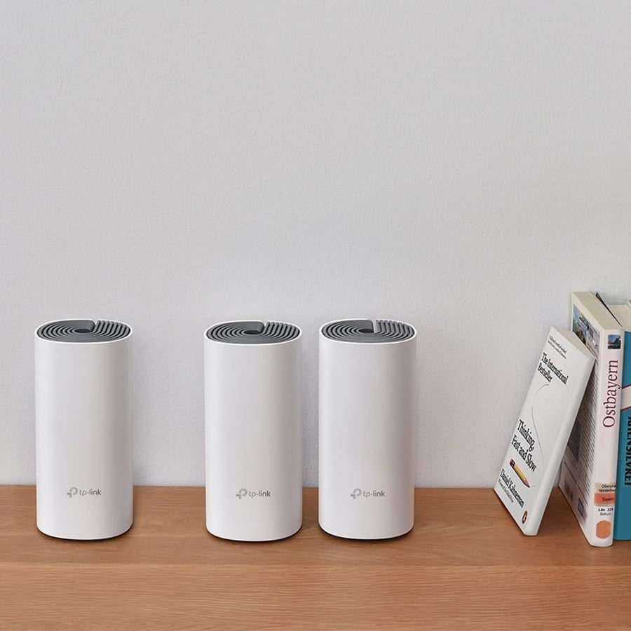 نظام واي فاي منزلي من 3 اجهزة لتغطية شبكية واسعة وسلسة TP-Link Deco E4 Mesh