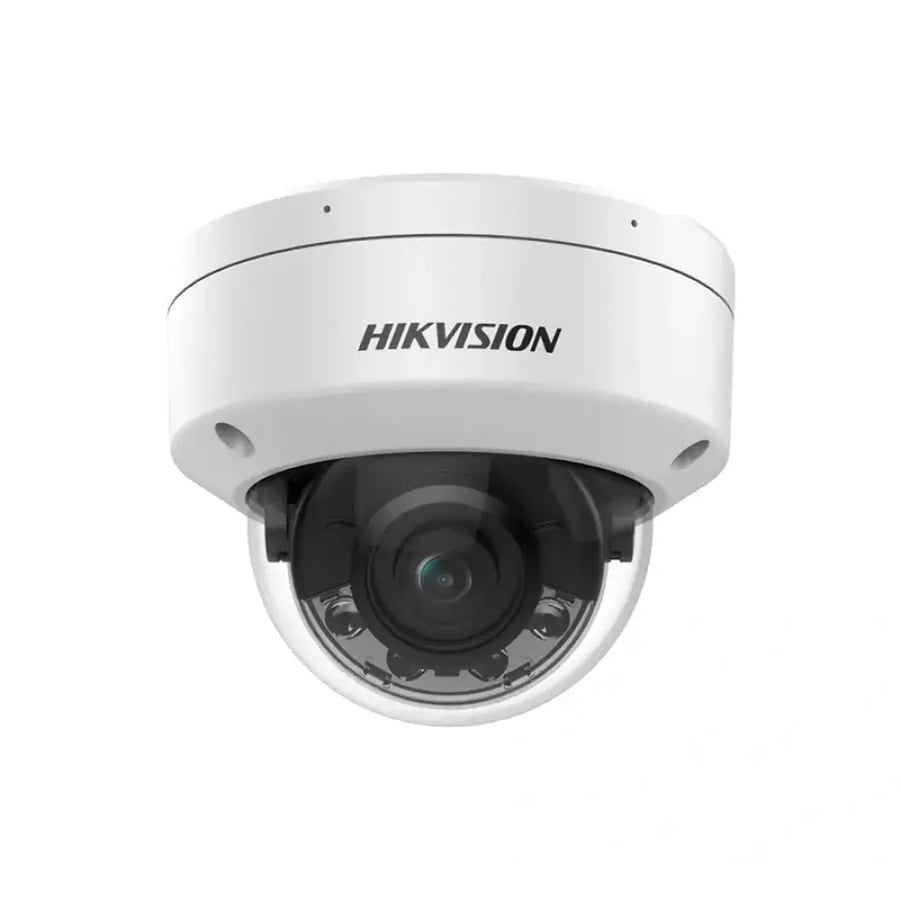 كاميرا هيكفيجن DS-2CD2187G2H-LI بدقة 8 ميجابكسل 4K بتقنية ColorVu وإضاءة هجينة ذكية، كاميرا IP قبة صغيرة ثابتة