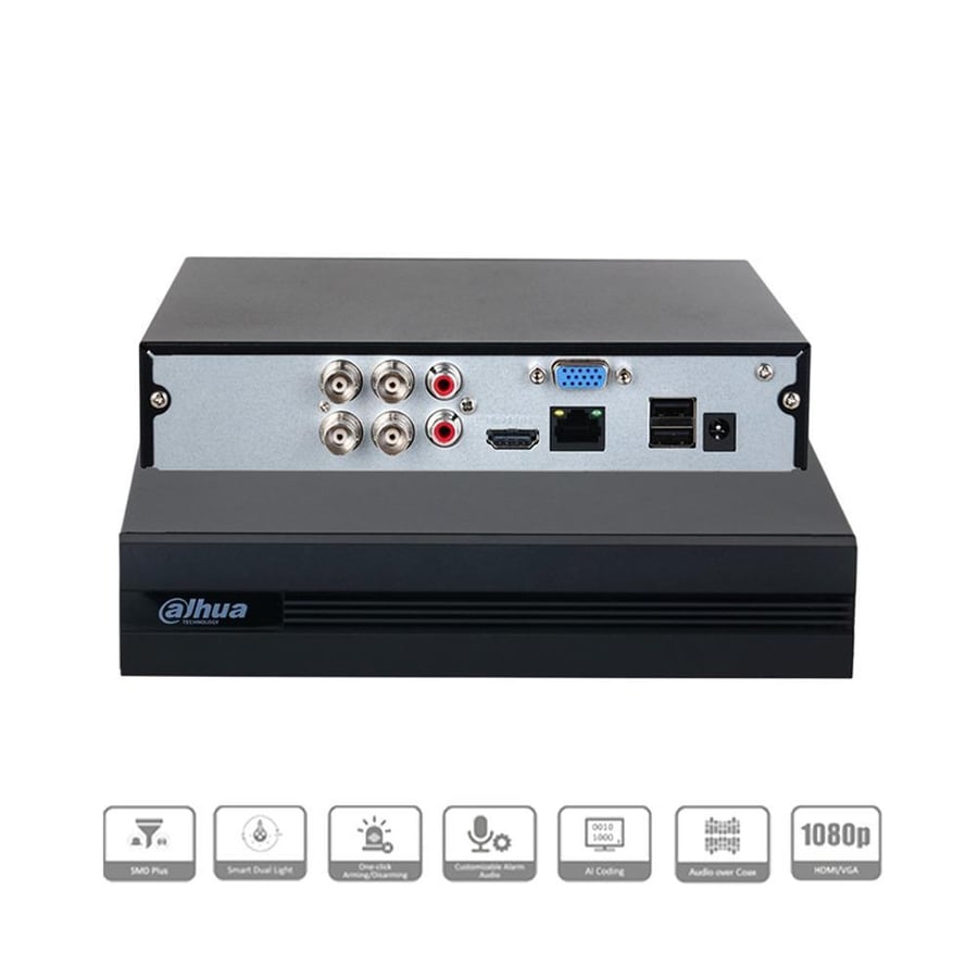 مسجل فيديو XVR Dahua DH-XVR1 B04-I 2MP مع 4 قنوات
