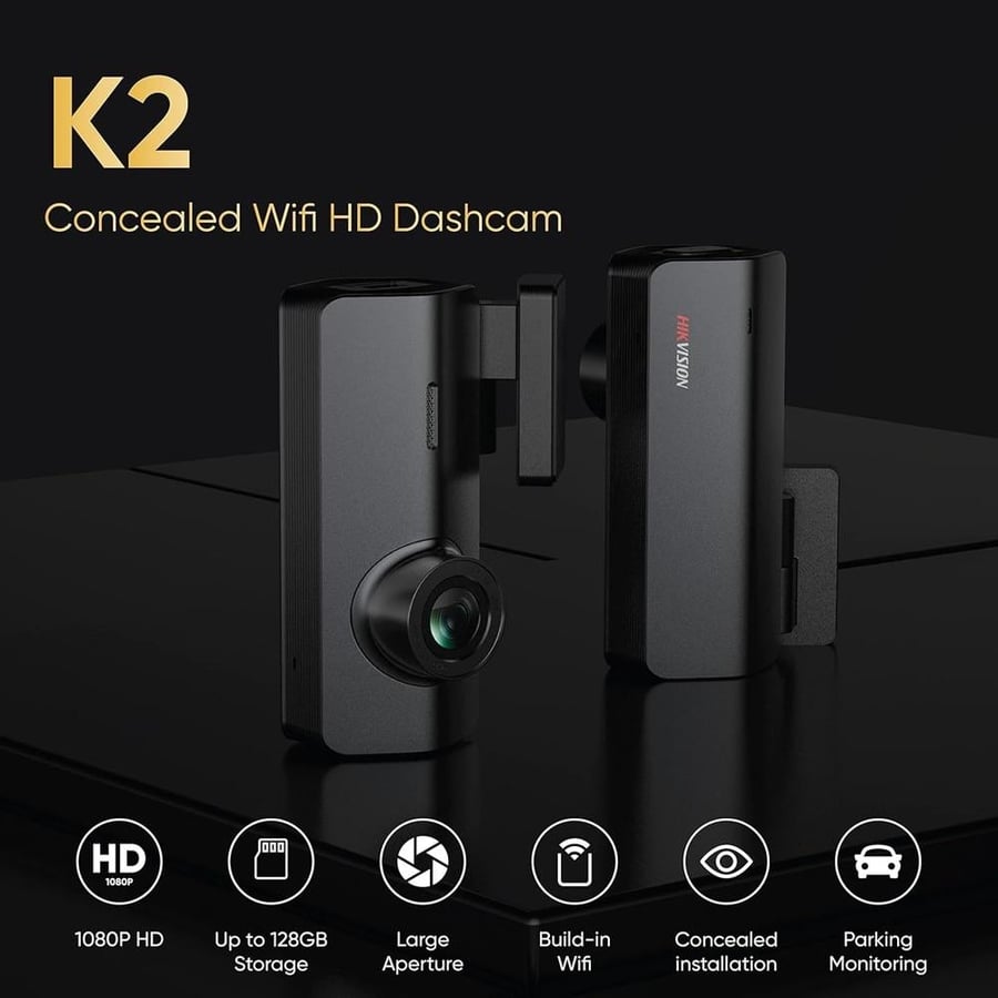 كاميرا سيارة هيكفيجن AE-DC2018-K2 – داش كام Full HD واي فاي