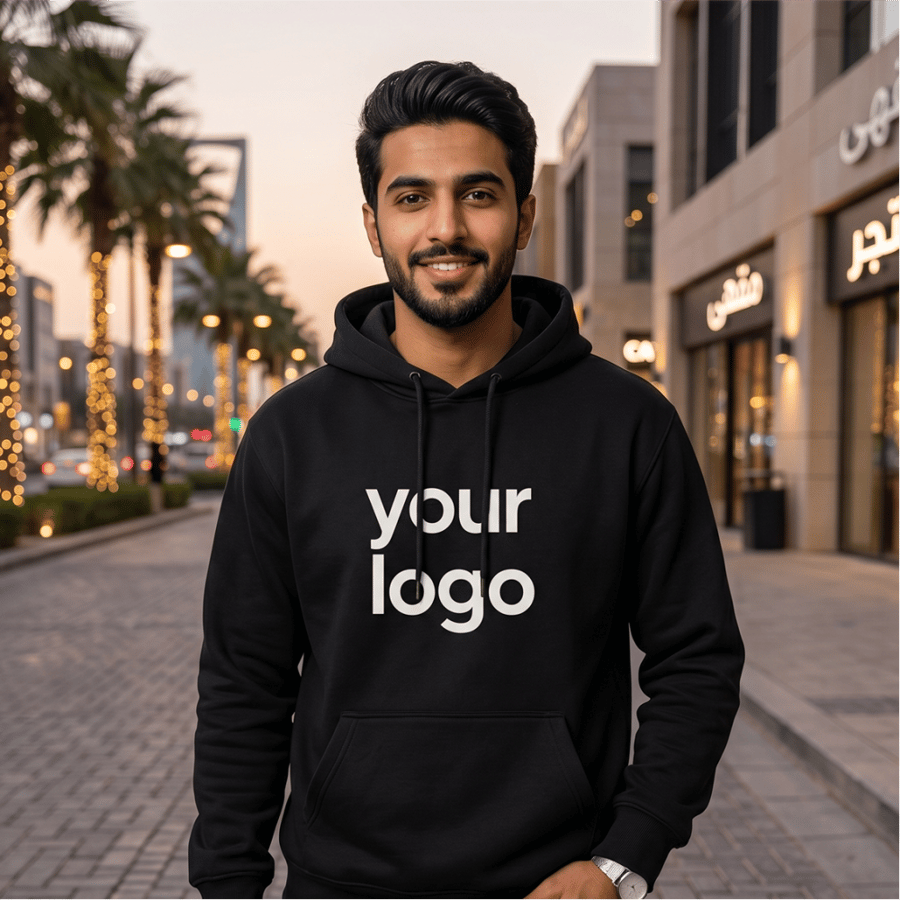 هودي تطريز اسم أو لوقو