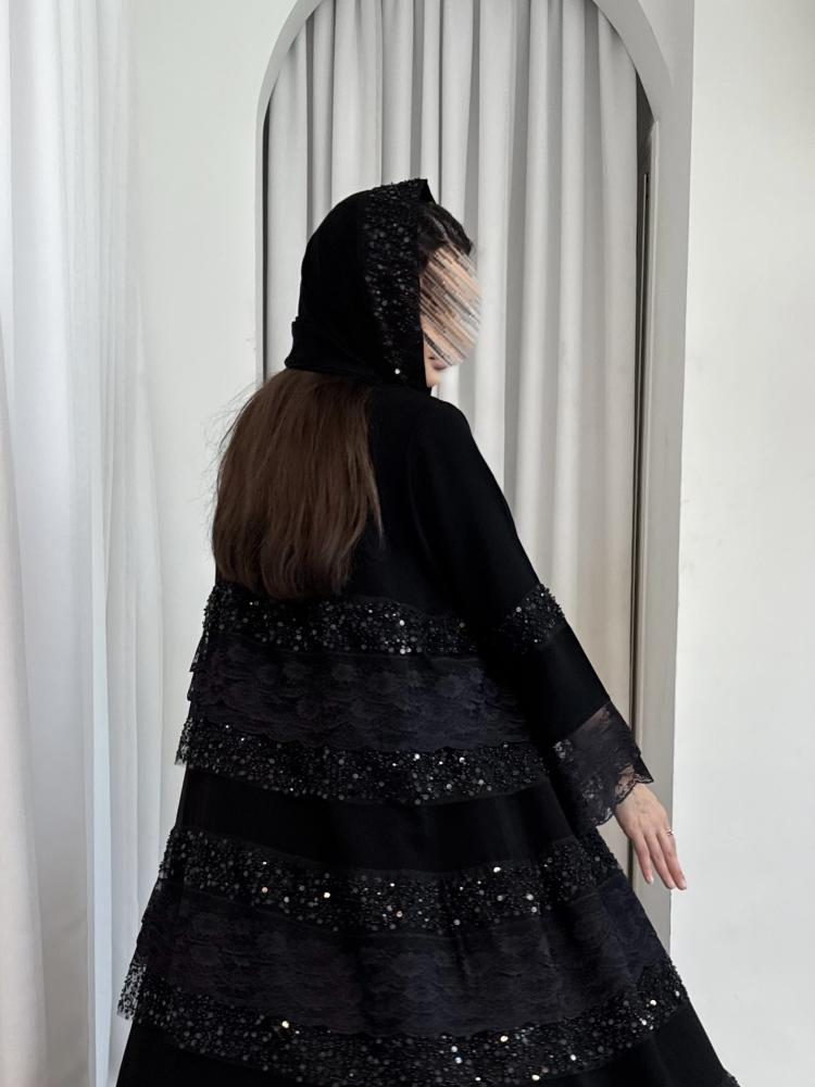 عباية دانتيل طبقات
