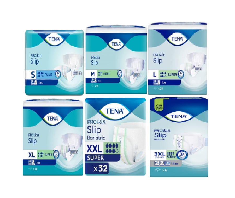 Tena slip adhesive pads