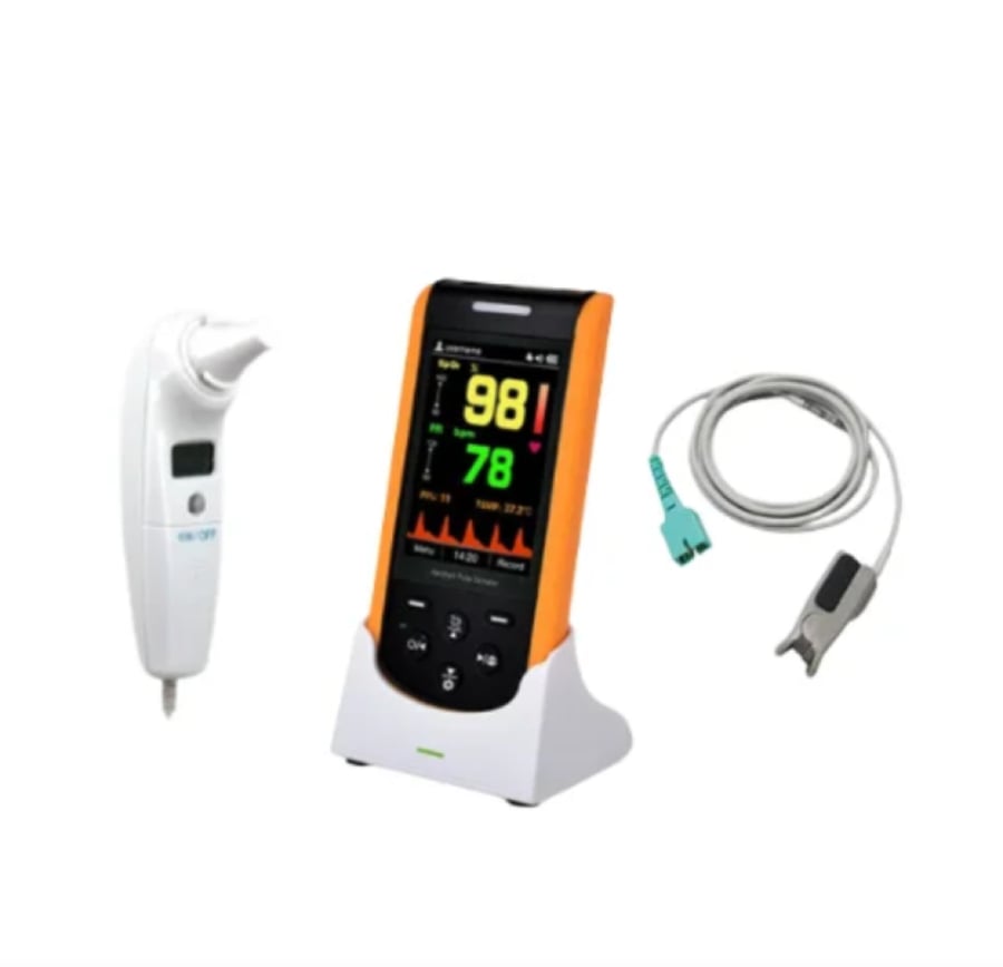 Portable hand-held oxygen level measuring device with charger SP-20