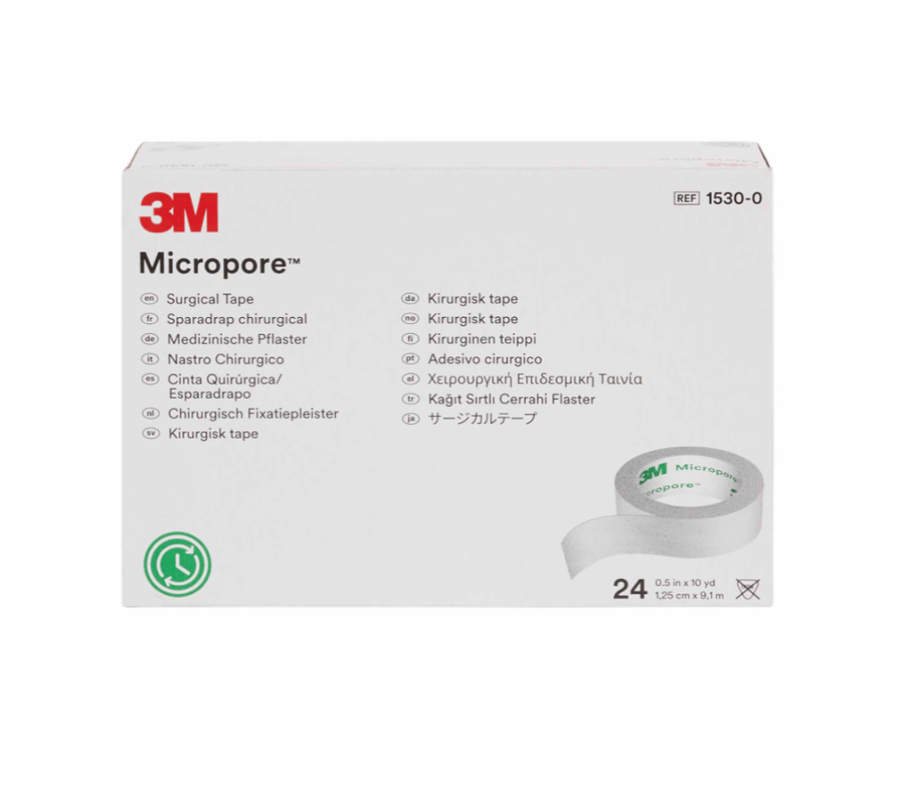 شريط جراحي ميكرو بور ابيض 3M MICROPORE - 1530-0