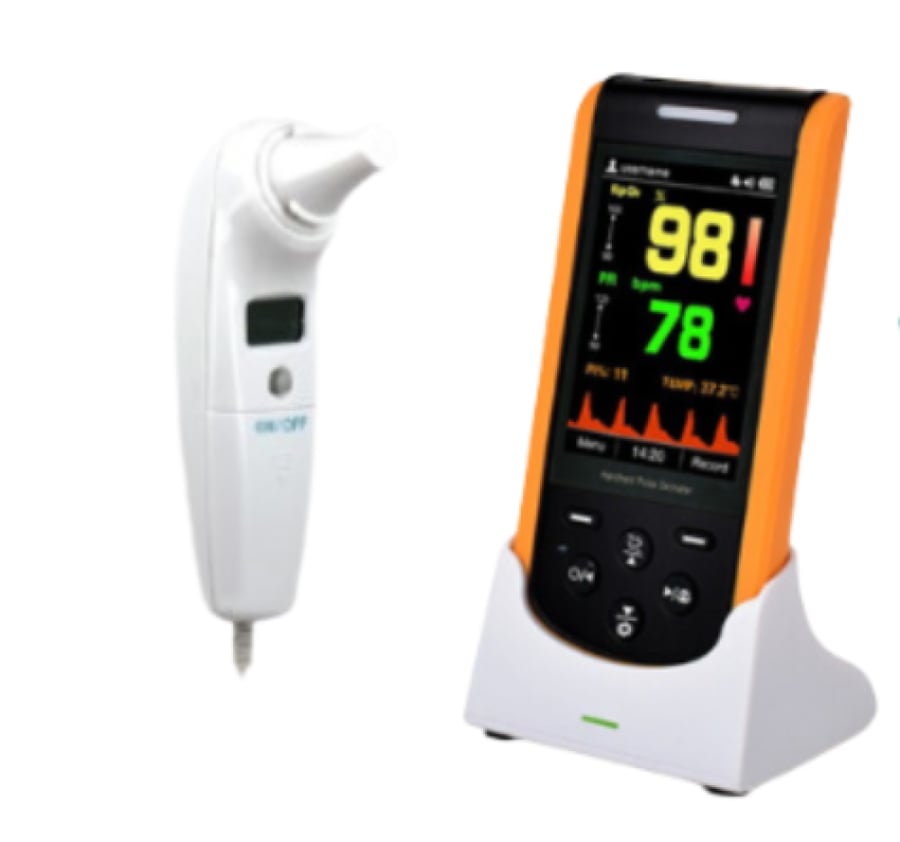 Portable hand-held oxygen level measuring device with charger SP-20
