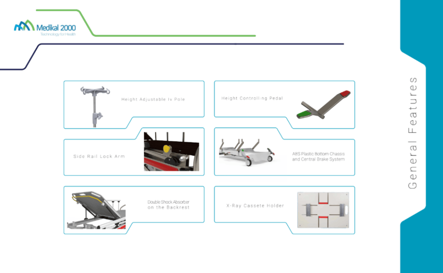 Hydraulic patient stretcher model M2-T300