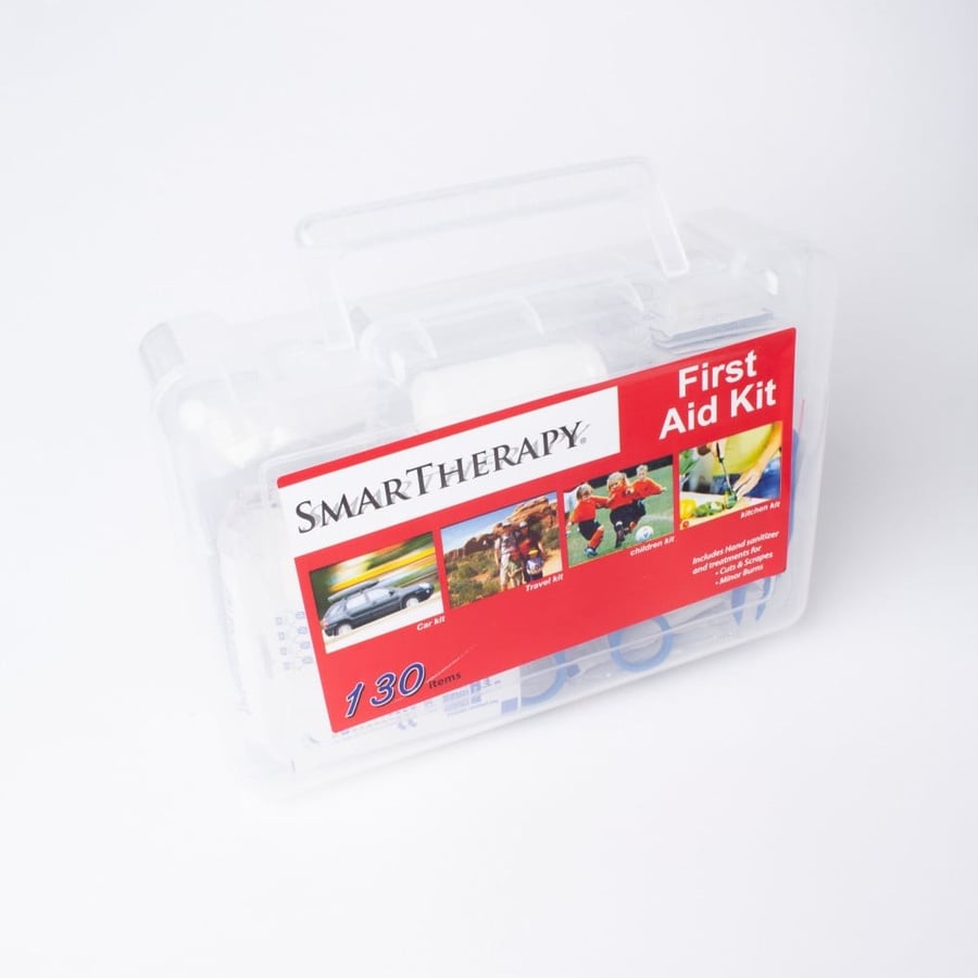 Large transparent plastic first aid bag