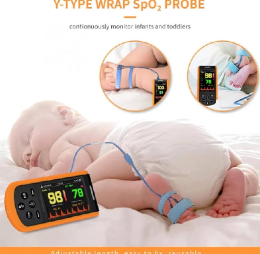 Portable hand-held oxygen level measuring device with charger SP-20
