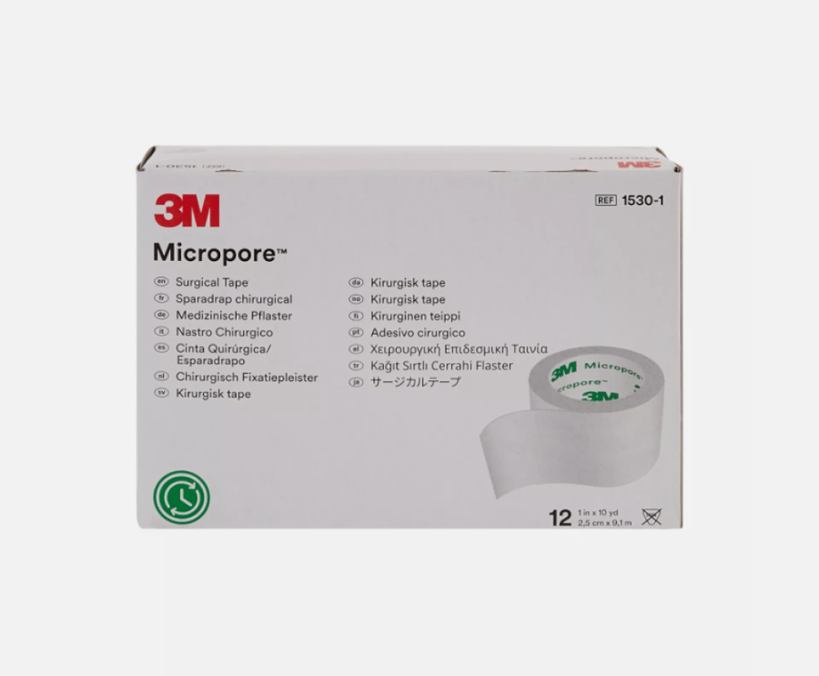 شريط جراحي ميكرو بور ابيض 3M MICROPORE - 1530-1