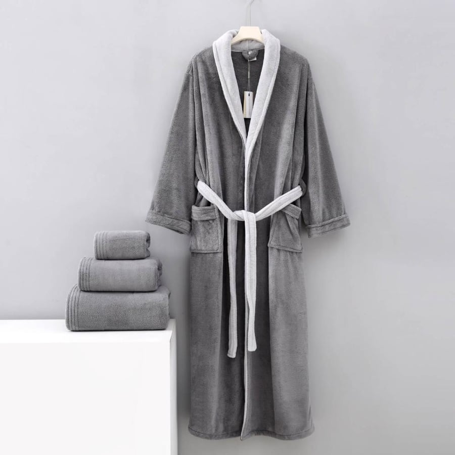 روب استحمام جلندا -مقاس XL -  رمادي