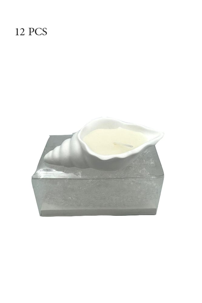 Scented Shell Candle Favors 12 Pieces (Full Dozen)