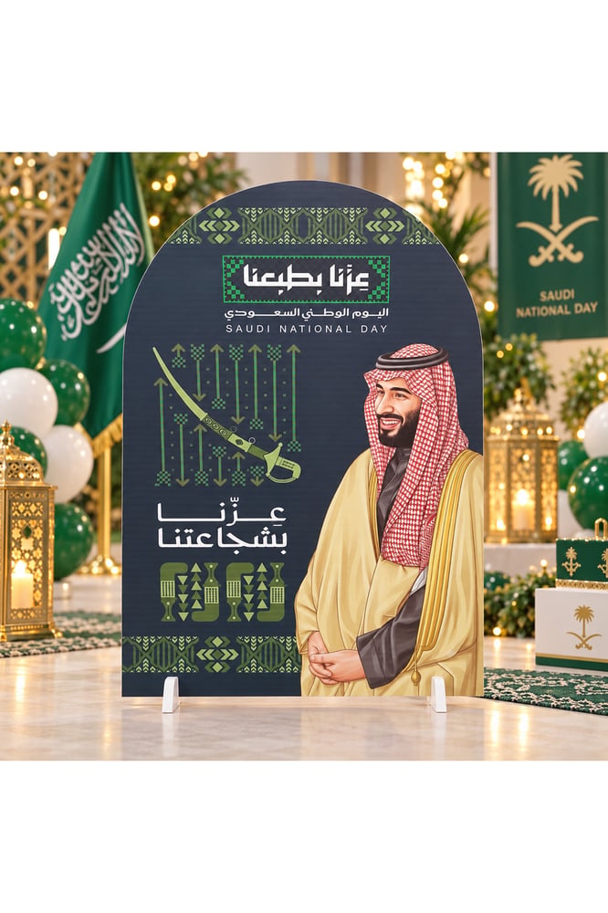 ستاند فوم بورد ولي العهد وسيف العرضة – 65 × 90 سم