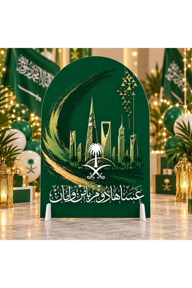 ستاند فوم بورد أفق الرياض لليوم الوطني – 65 × 90 سم