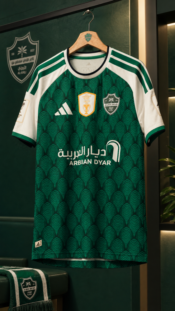 تيشيرت الاهلي الجديد ابطال النخبه الأساسي