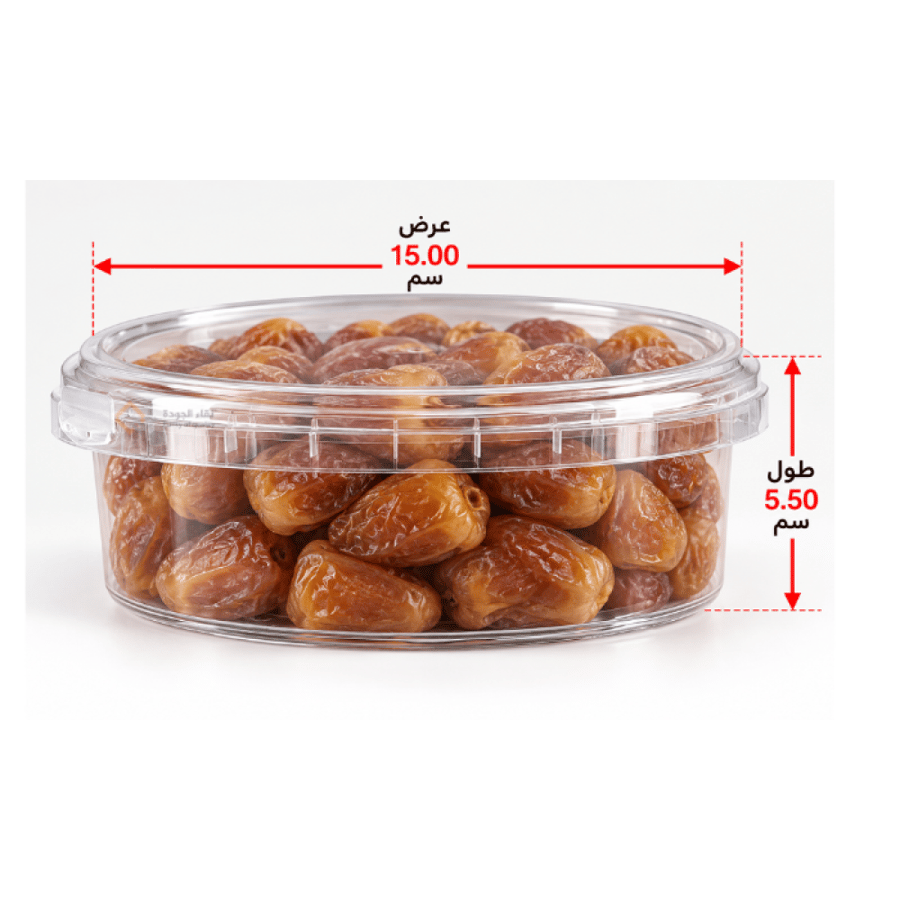 عبوة تمر 14 دائري – 120 حبة