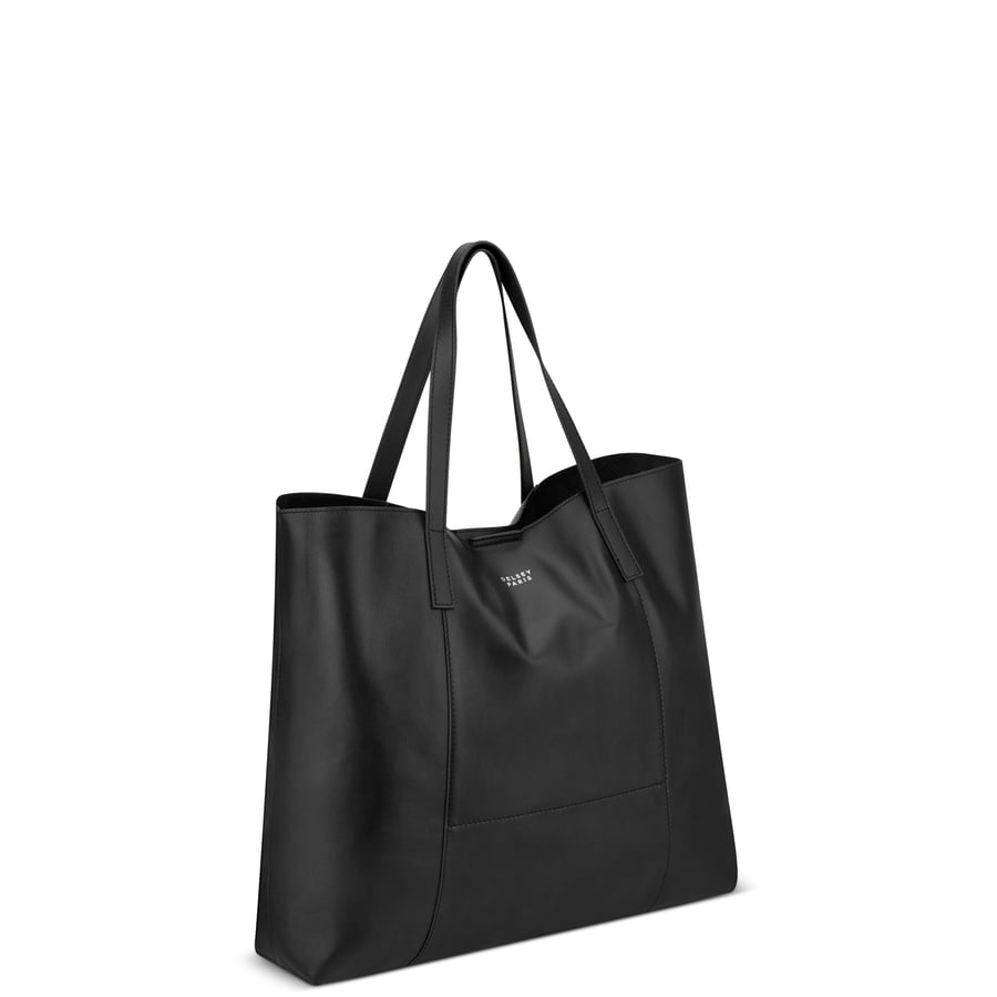 ديلسي باريس LE CUIR LISSE | شنطة Tote جلدية واسعة بتصميم أنيق وعملي 28 لتر , أسود