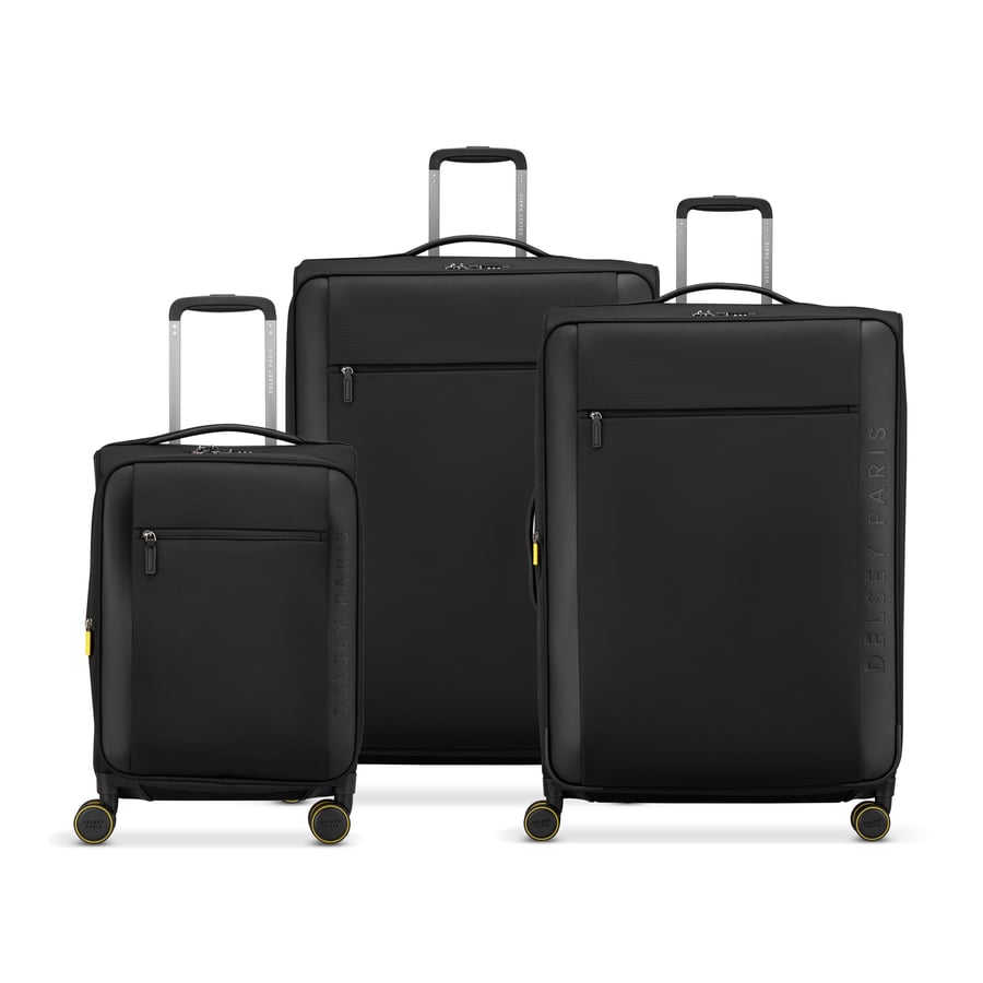 Montmartre Air 3.0 Trolley Suitcase 3-Piece Set 55/70/83cm Black