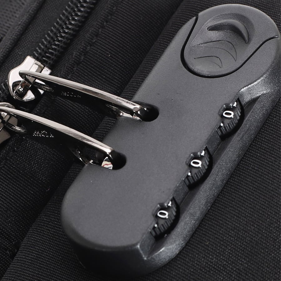 حقيبة ظهر لابتوب 18 إنش من ASSODA مزودة بمنفذ USB وقفل أمان