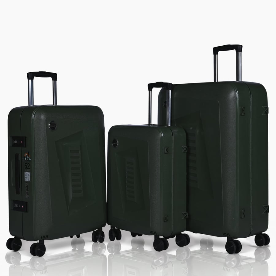 طقم حقائب سفر ضد الكسر من الـ PC من 3 قطع تصميم أنيق وفاخر ماركه BUBUIL العالميه